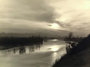 Sonnenuntergang über dem Arno