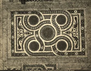 Medieval Stone Carvings Drucke: Detail of t