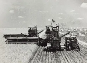 Farming Equipment Drucke: Threshing