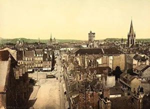 Christian Bell Tower Drucke: The town of Dijon