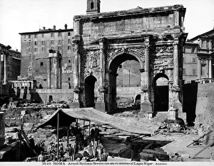 Imperial Rome Landmarks Drucke: View of the Arch of Septimius Severus