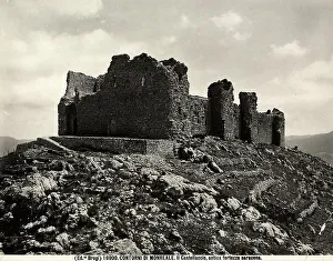 Norman Castle Architecture Drucke: View of Castellaccio