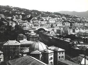 Italian Building Elements Drucke: View of Genoa
