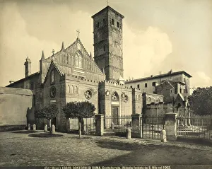 Medieval Church Buildings Drucke: View of the Grottaferrata Abbey