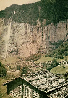 Alpine Architecture Drucke: View of Lauterbrunn