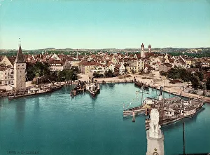 Waterfront Housing Structure Drucke: View of Lindau