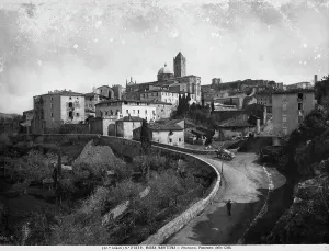 Church Architecture In Italy Drucke: View of Massa Marittima