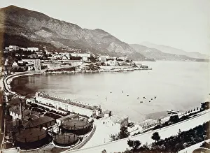 Mediterranean Seascape Photography Drucke: View of Montecarlo