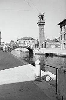 Gondola Transportation Drucke: View of Murano