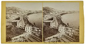 Naples Landscape Photography Drucke: View of Naples. Stereoscopic image