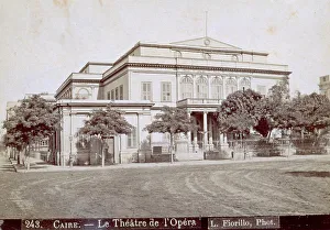 Nineteenth Century Architecture Styles Drucke: View of the Opera House in Cairo