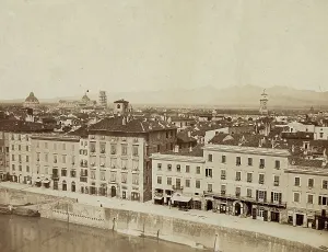 Gothic Style Church Buildings Drucke: View of Pisa