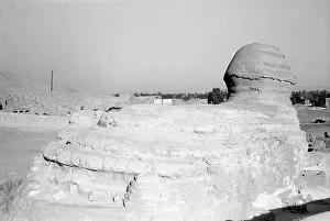 Sphinx Of Giza Drucke: View of the Sphinx of Gizah