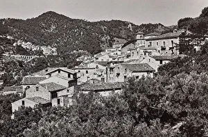 Italian Village Architecture Drucke: View of Taverna