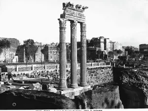 Republican Period Monuments Drucke: View of the Temple of Venus Genitrix in the Forum of Caesar