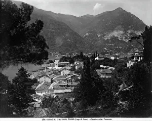 Italian Architecture 1910s Drucke: View of Torno on Lake Como