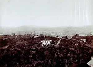 Florence Panorama Drucke: View from the Tower of the Rooster in Florence
