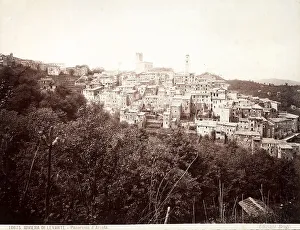 Religious Architecture In Italy Drucke: View of the town of Arcola