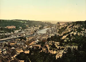 Dinant Town View Drucke: View of the town of Dinant