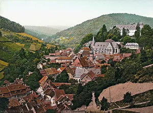Germany Religious Landmarks Drucke: View of the town of Harz
