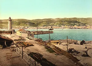 River Transportation Structure Drucke: View of a part of Triest's coastline