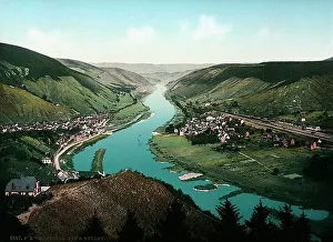 European Valley Scenery Drucke: View of the valley of the Meuse