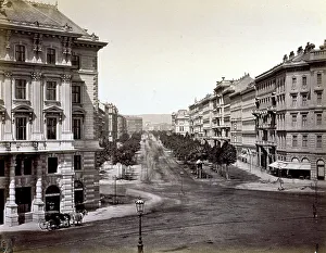 Vienna City View Drucke: View of Vienna from the Krtner Ring