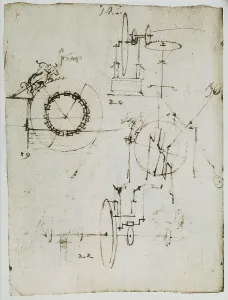 European Art First Millennium A.D Drucke: Wheels and various mechanical devices
