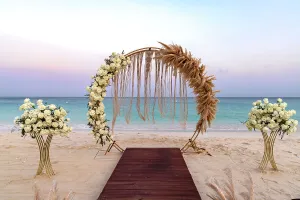 Aruba, Strand von der Eule am Strand mit Hochzeitssitzung