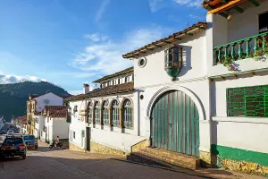 Colonial Architecture In South America Drucke: Colombia, Boyaca, Mongui, typical architecture