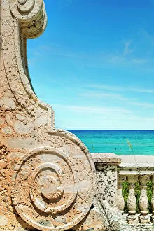 Florida, Palmbucht, Detail der Uhrturm