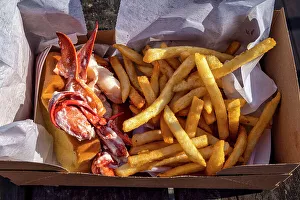 French Fries Drucke: Lobster Roll and Chips