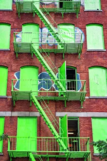 Pop-Art Drucke: Neues New Yorker Stadtbild auf der Flussstraße von Brooklyn