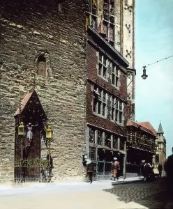 Medieval Cityscape Drucke: Aachen