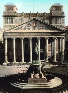 Das Kaiser-Wilhelm-Denkmal in Aachen, 1910er Jahre.