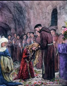 Die Einkleidung der Hl. Klara