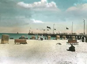 Sopot, ein beliebter Ostseebadeort in Westpreußen.