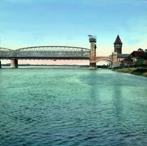 German Railway Bridge Drucke: Danzig