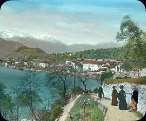 Der Comer See: Promenade nach Lenno in Norditalien.