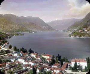 Lake Como Panorama Drucke: Der Comer See