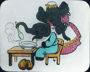 Vintage Elephant Pictures Drucke: Elefantengeschichte