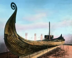 Viking Ship Drucke: Germanen