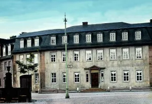 Das Goethe-Nationalmuseum in Weimar, Deutschland.