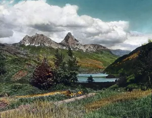 Bernese Alps Scenic Views Drucke: Gotthard Simplon Bahn