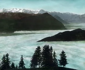 Rigi Mountain Switzerland Drucke: Gotthard Simplon Bahn
