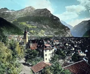 Scenic Mountain Range Views Drucke: Gotthard Simplon Bahn