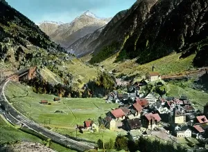Railway Landscape Photography Drucke: Gotthard Simplon Bahn