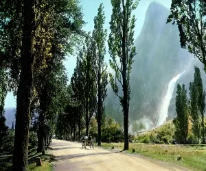 Rhone Valley Switzerland Drucke: Gotthard Simplon Bahn