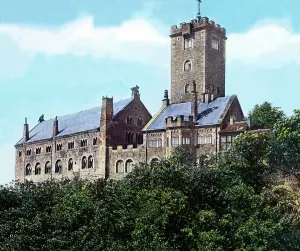 Burg Wartburg in Eisenach, Thüringen, 1920er Jahre