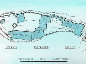 Medieval Castle Illustrations Drucke: Thuringen Thüringen